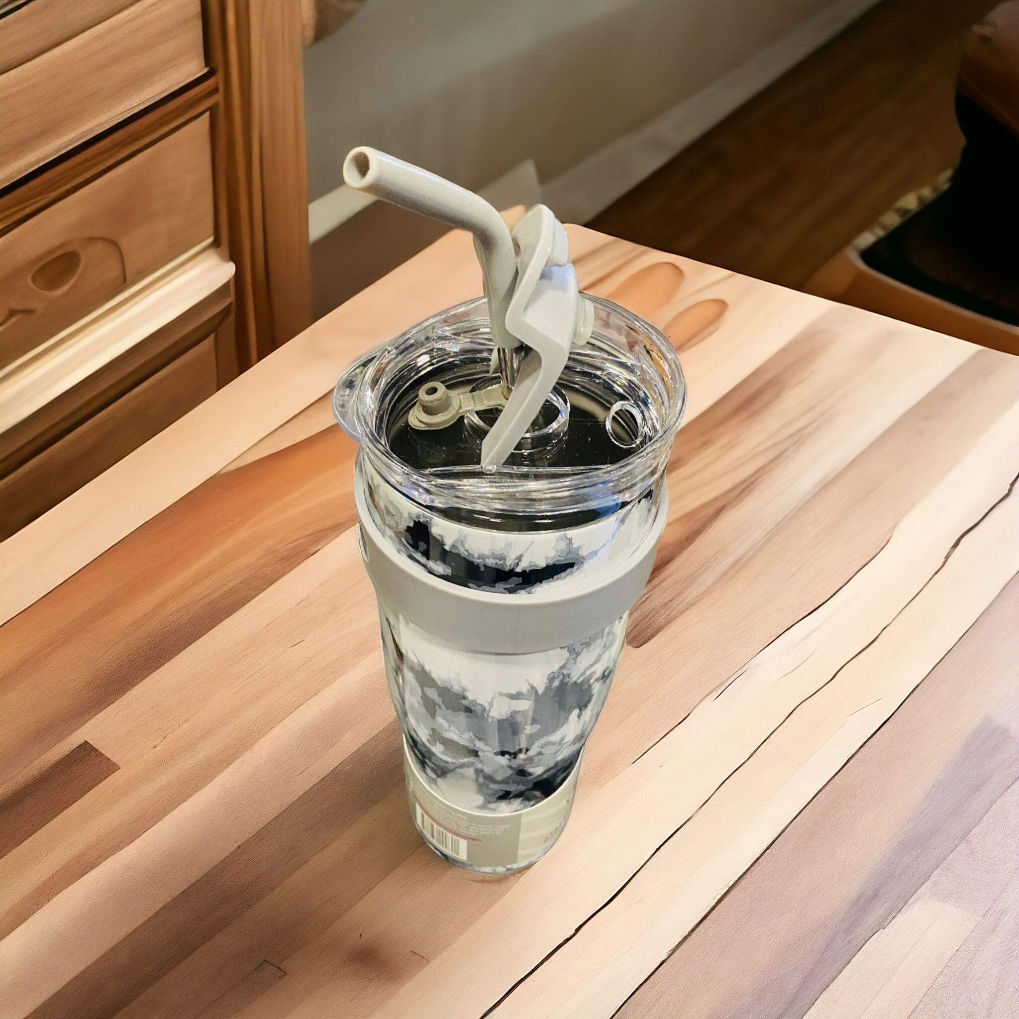 Stainless Steel Vacuum Tumbler-Grey