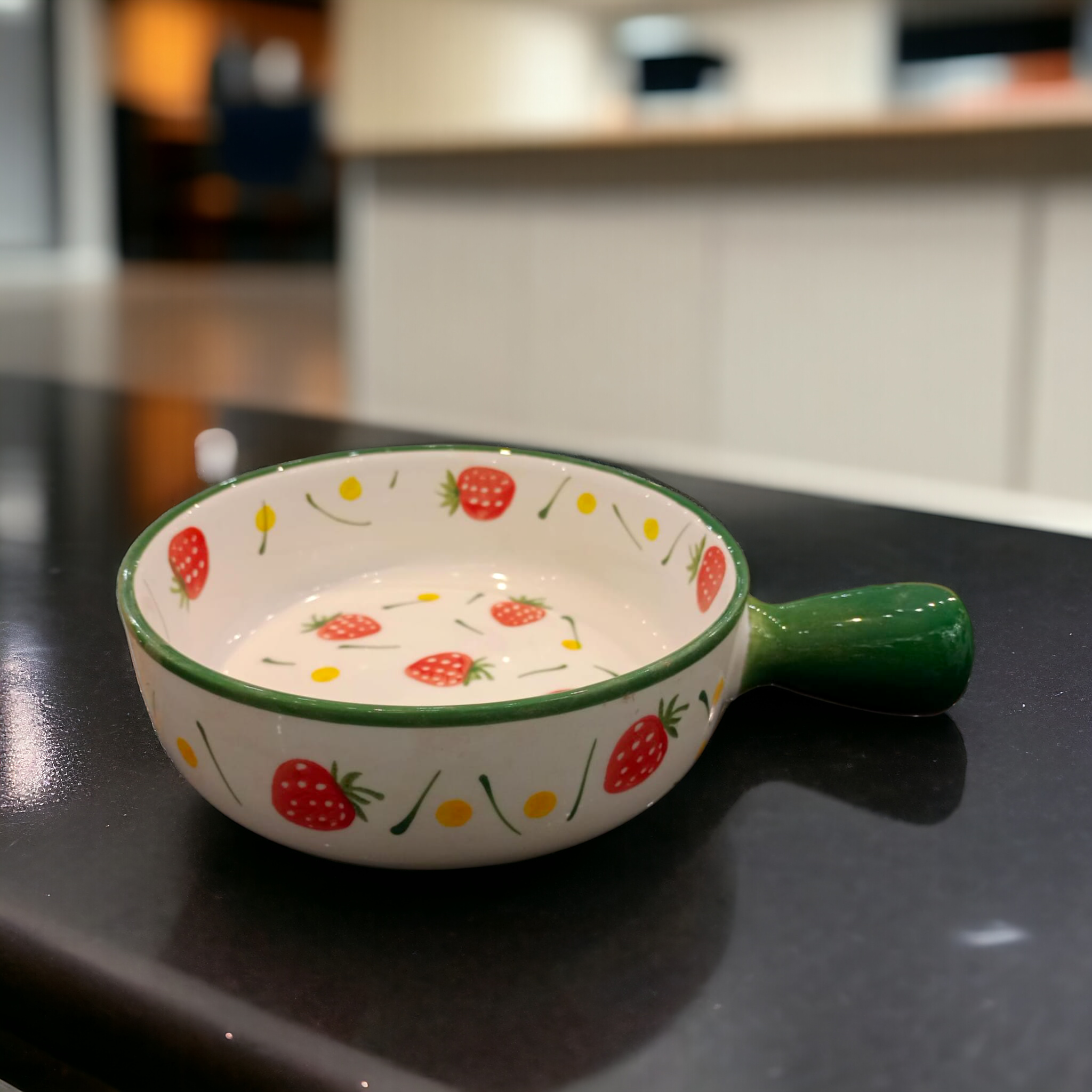 Ceramic Fruit Bowl with Handle