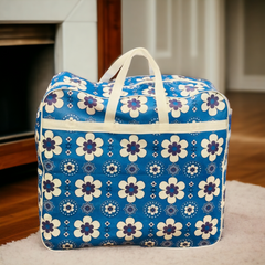 110GSM Non-Woven Luggage Bag (Ajrak Blue)