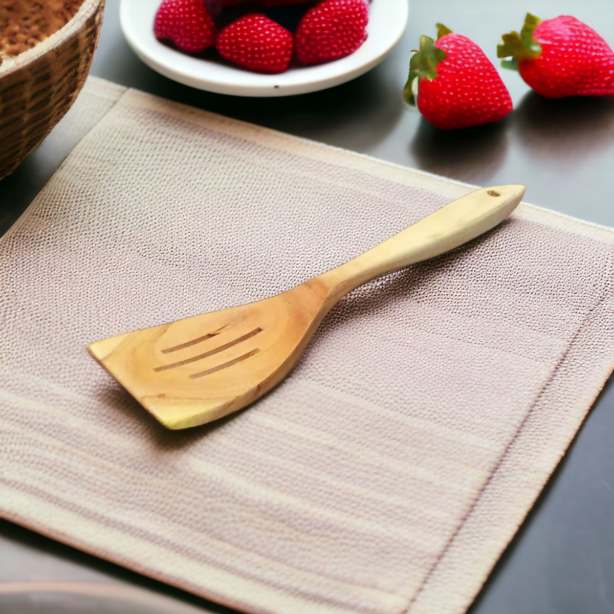 1 Pc Wooden Cooking Spoon -D3