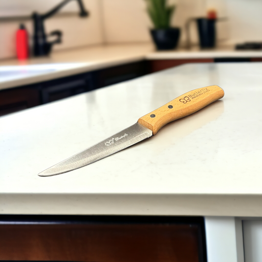 Stainless Steel Knife Wooden Handle (081)