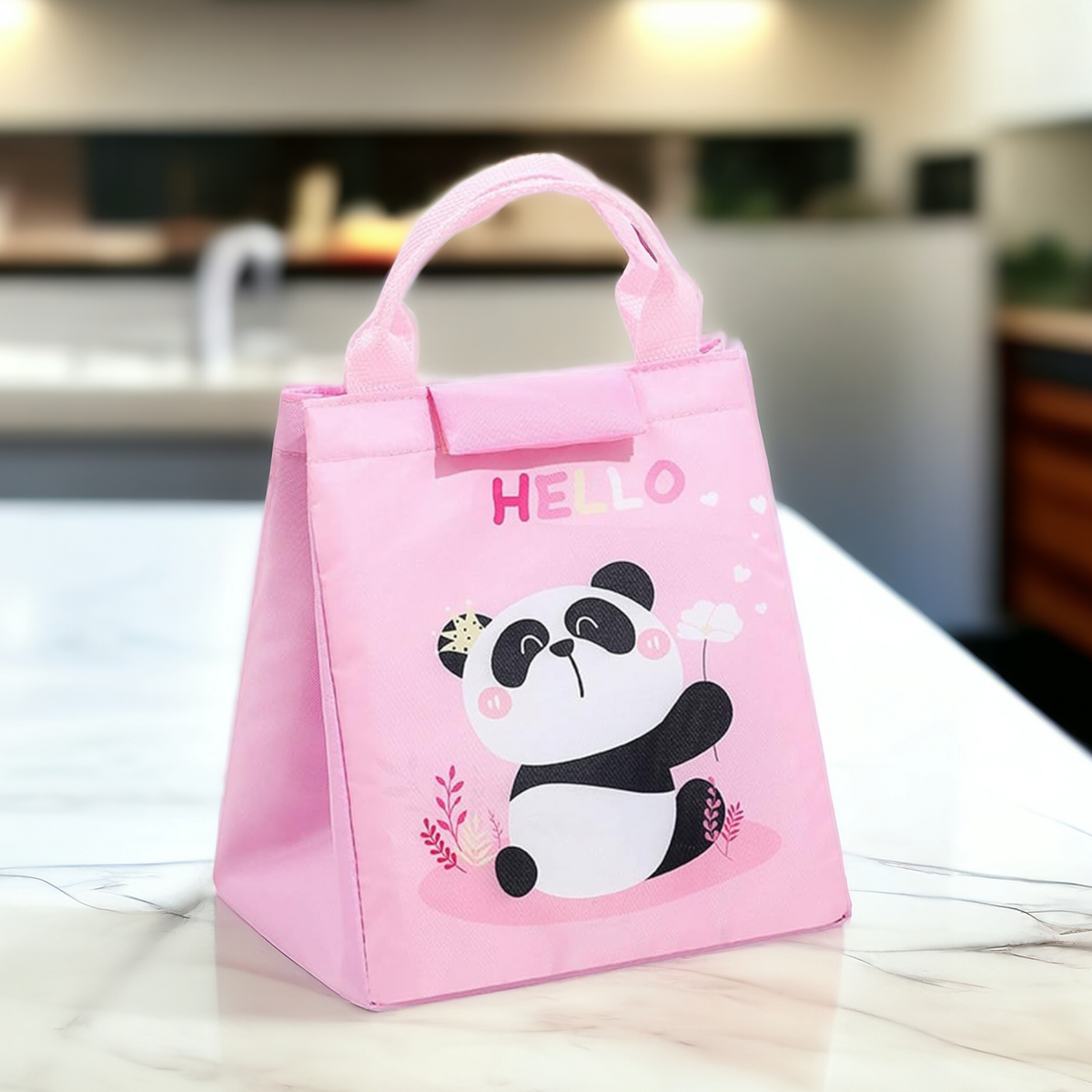 Cartoon Design Food Thermal Bag-Pink