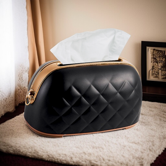 Stylish Non Slip Tissue Box D1-Black