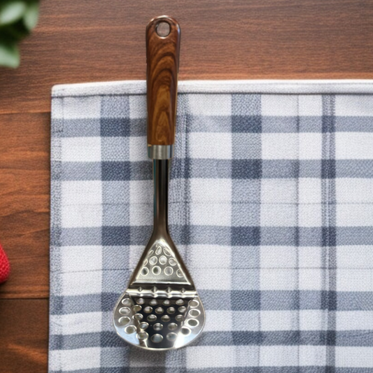 Wooden Handle Potato Masher-KT