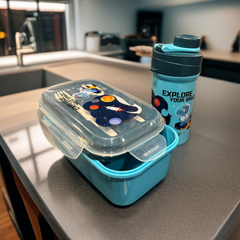 Lunch Box with Bottle-Sky Blue