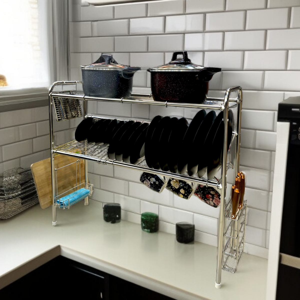 Stainless Steel Kitchen Rack – Zahra Stores
