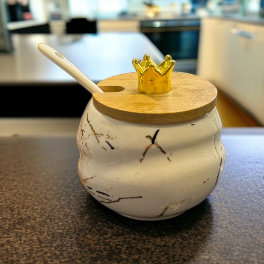Ceramic Sugar Pot -D2