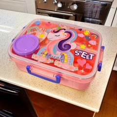 Unique Theme Lunch Box-Pink