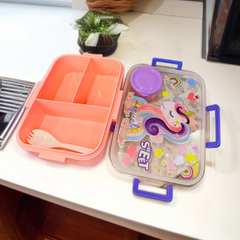 Unique Theme Lunch Box-Pink