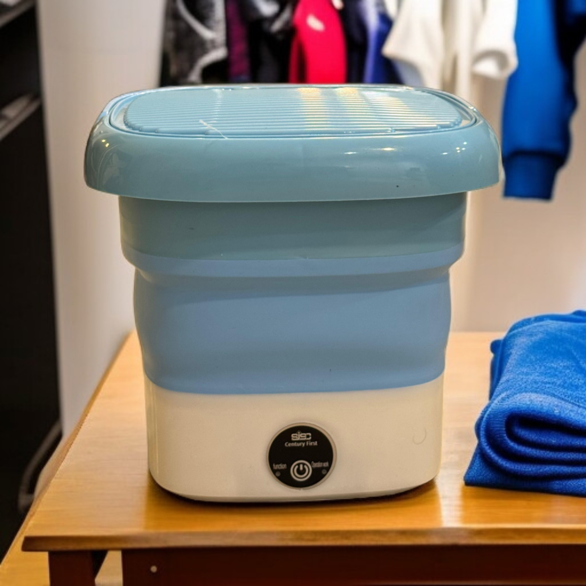 Foldable Mini Washing Machine-Blue