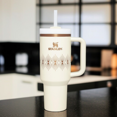 Stanley Thermos Cup Glossy Printed-White