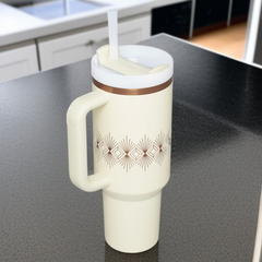 Stanley Thermos Cup Glossy Printed-White