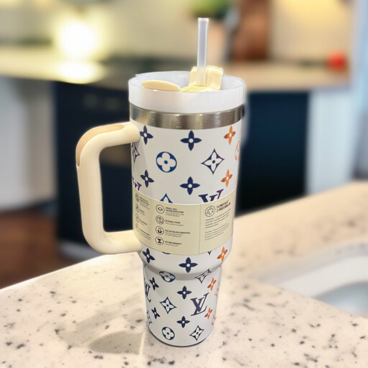 Stanley Thermos Cup L.V Printed-White
