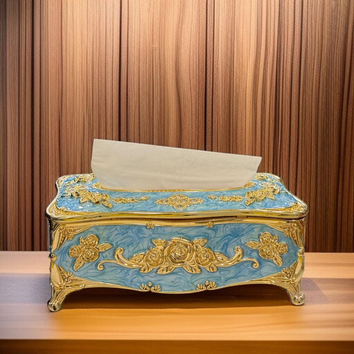 European Style Tissue Paper Box Case-Sky Blue