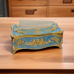 European Style Tissue Paper Box Case-Sky Blue