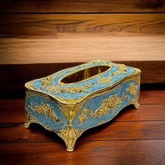 European Style Tissue Paper Box Case-Sky Blue