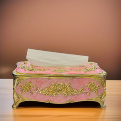European Style Tissue Paper Box Case-Pink