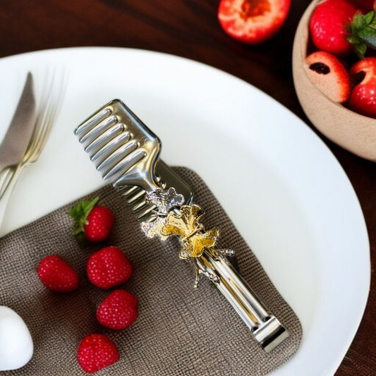 Butterfly Design Silver Tong-D3