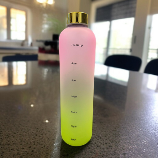 Double Tone Times Marked Water Bottle
