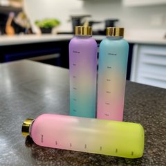 Double Tone Times Marked Water Bottle