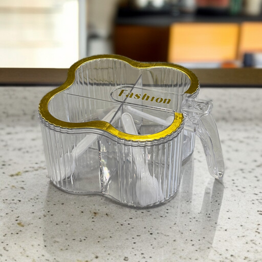 Four Compartment Seasoning Spice Box