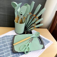 19 Pcs Kitchen Utensils Set-Light Green
