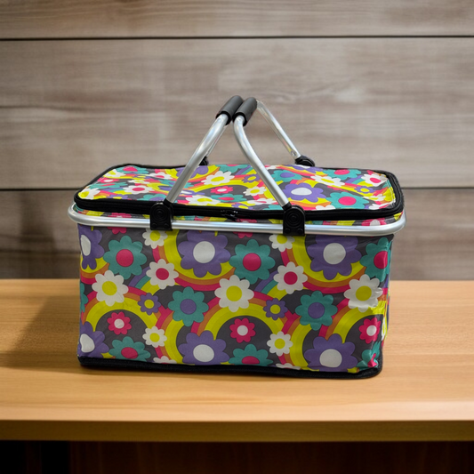 Foldable Insulated Picnic Basket-D4