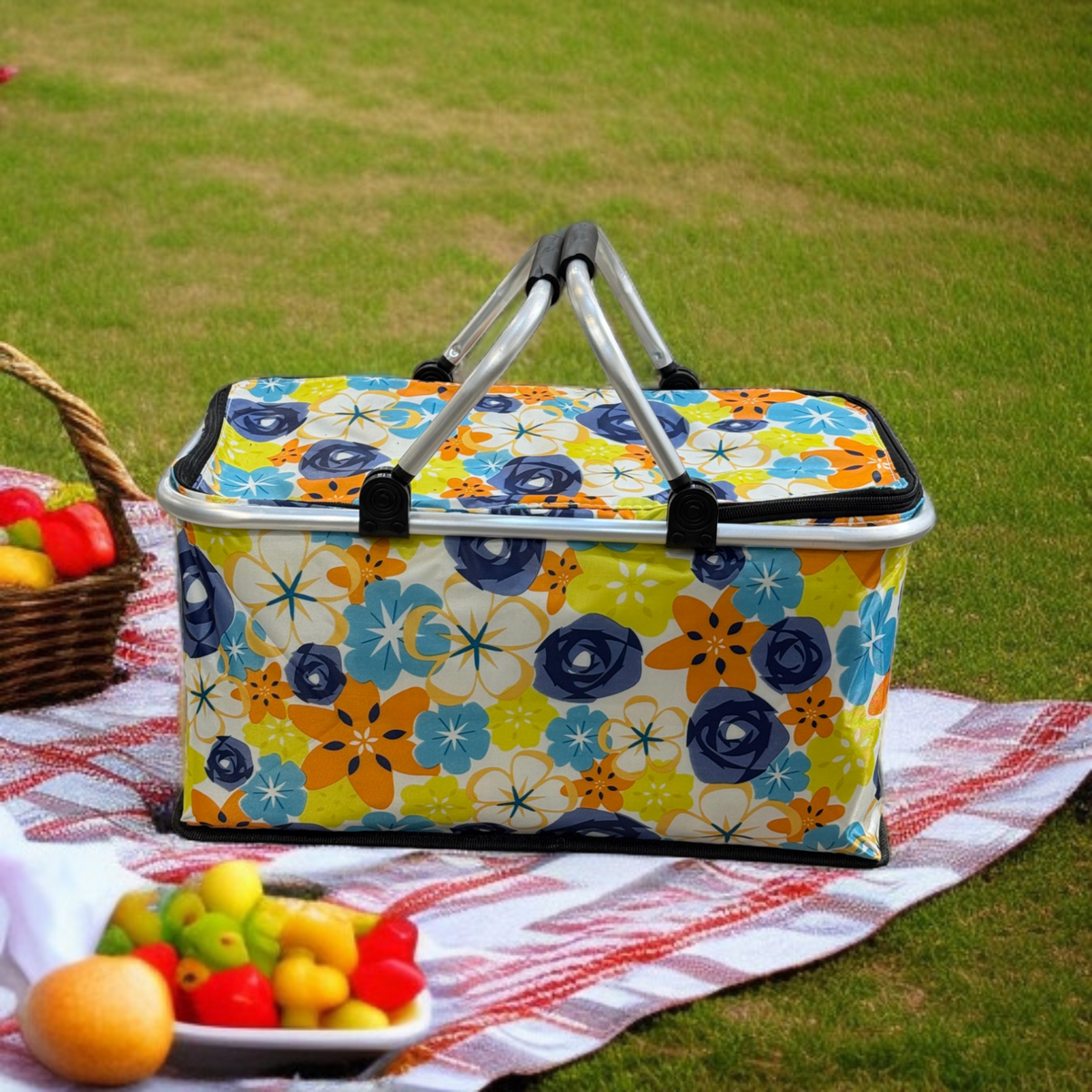 Foldable Insulated Picnic Basket-D5