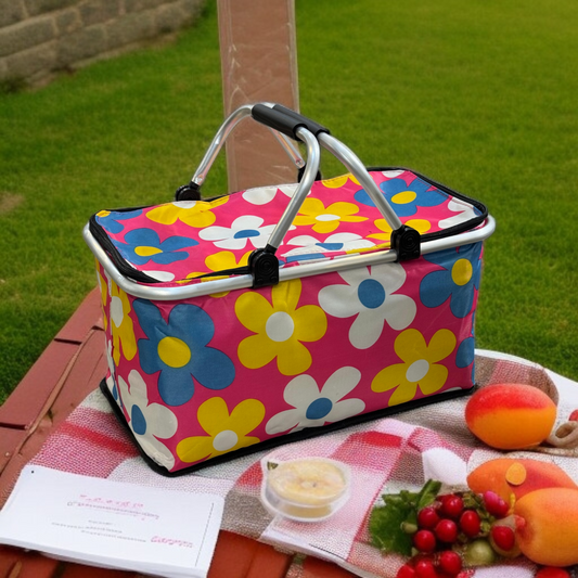 Foldable Insulated Picnic Basket-D8