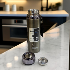 Vacuum Insulated Travel Bottle-Grey