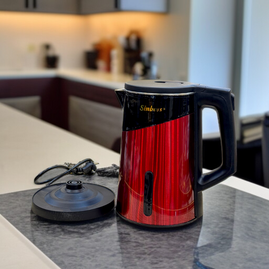 Stainless Steel Electric Kettle-Red