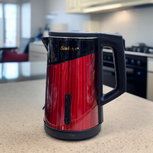 Stainless Steel Electric Kettle-Red
