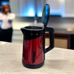 Stainless Steel Electric Kettle-Red