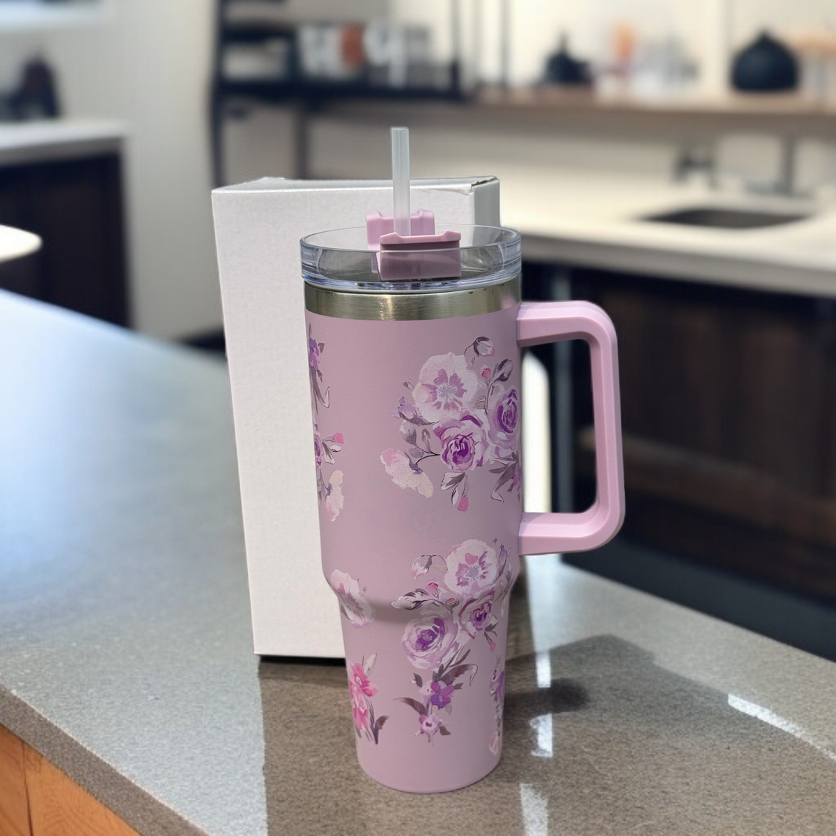 Flower Design Tumbler-D1