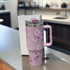Flower Design Tumbler-D1