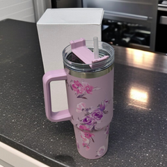 Flower Design Tumbler-D1
