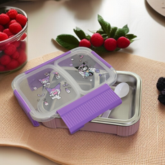 2 Compartment Stainless Steel Lunch Box