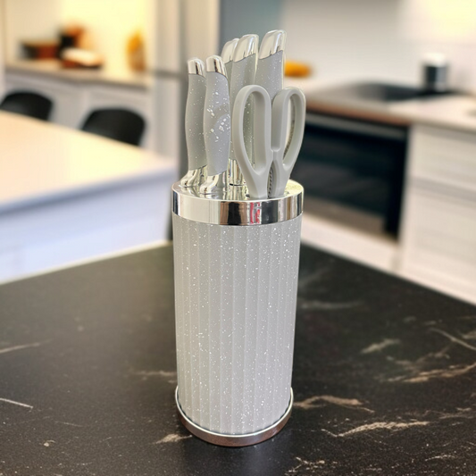 7-Piece Knife Set with Storage Box-D2