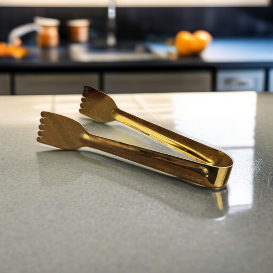 Golden Mini Ice Tong