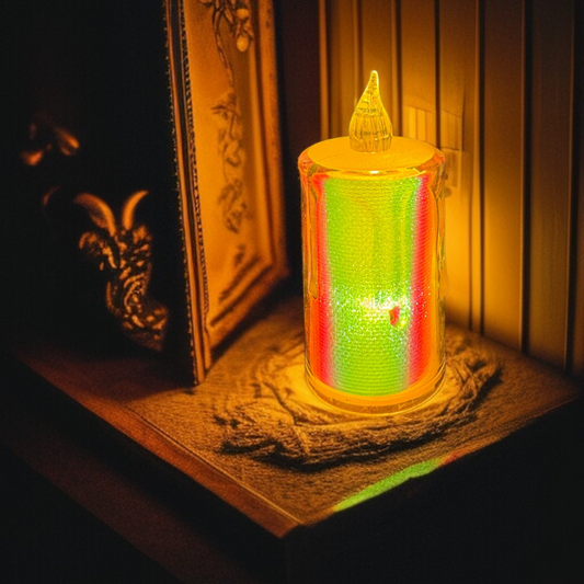 Cystal LED Shimmer Candle Large
