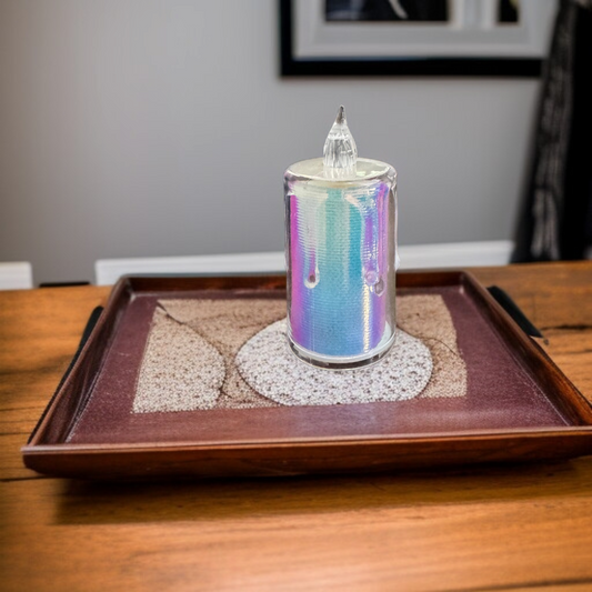 Cystal LED Shimmer Candle Large