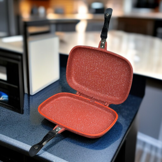 Double Sided Grill Pan 36cm(Red)