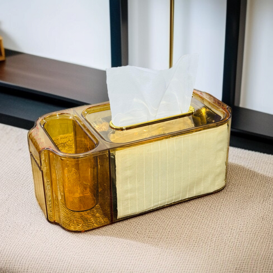 Acrylic Luxury Tissue Organizer-Brown