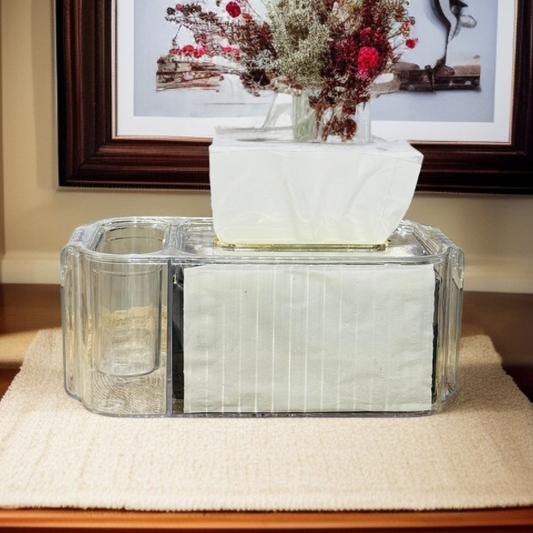 Acrylic Luxury Tissue Organizer-Transparent