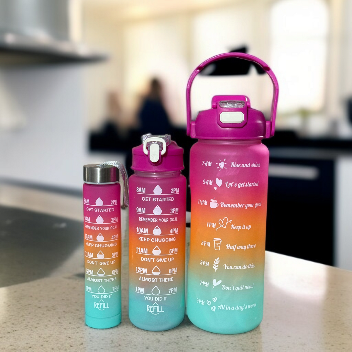 3 in 1 Travel Water Bottle