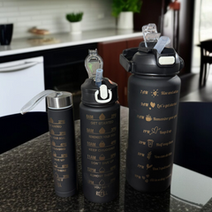 3 in 1 Travel Water Bottle