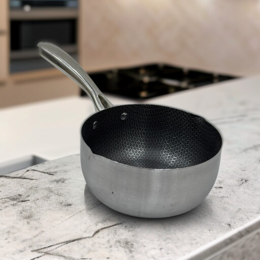 Stainless Steel Laser Coating Sauce Pan-22cm