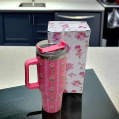 Flower Design Tumbler-D5
