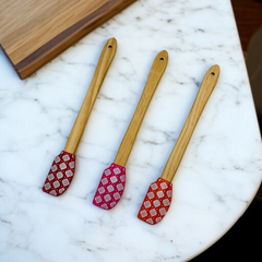 Wooden Handle Silicone Spatula -S