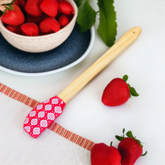Wooden Handle Silicone Spatula -S